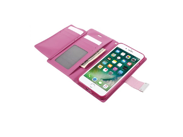 Чехол Mercury Goospery Rich Diary для Apple iPhone 7 plus (малиновый, кожаный)
