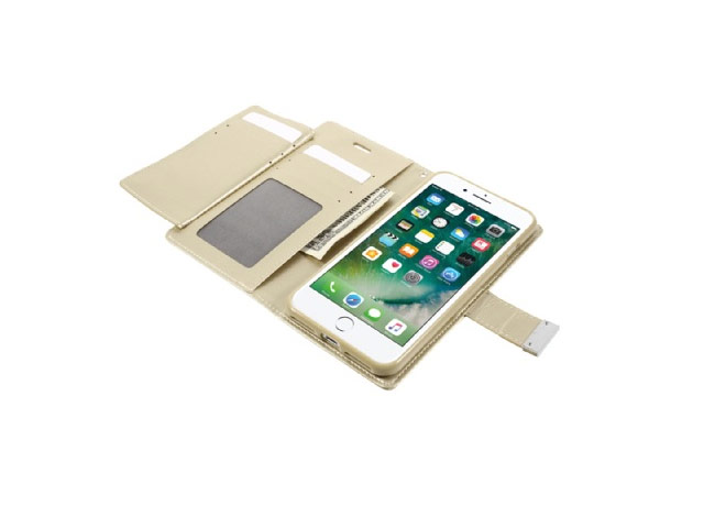 Чехол Mercury Goospery Rich Diary для Apple iPhone 7 plus (золотистый, кожаный)