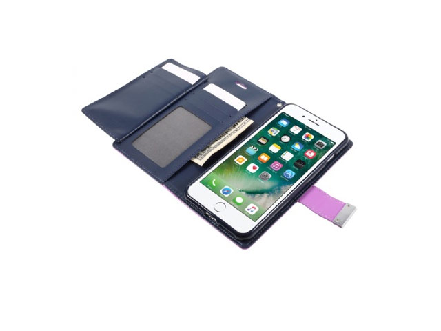 Чехол Mercury Goospery Rich Diary для Apple iPhone 7 plus (фиолетовый, кожаный)