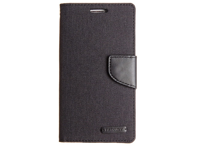 Чехол Mercury Goospery Canvas Diary для LG K8 (черный, матерчатый)