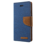 Чехол Mercury Goospery Canvas Diary для Apple iPhone 7 plus (голубой, матерчатый)
