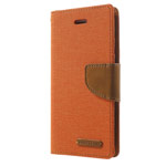 Чехол Mercury Goospery Canvas Diary для Apple iPhone 7 plus (оранжевый, матерчатый)