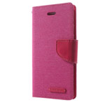Чехол Mercury Goospery Canvas Diary для Apple iPhone 7 plus (розовый, матерчатый)