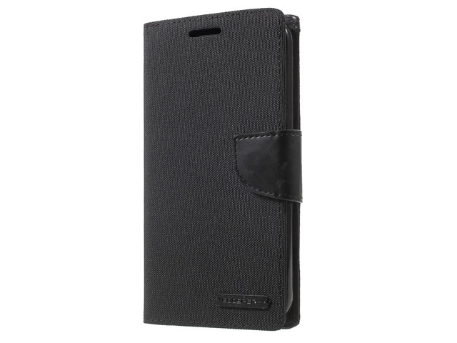 Чехол Mercury Goospery Canvas Diary для LG G5 (черный, матерчатый)