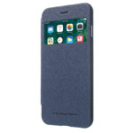 Чехол Mercury Goospery WOW Bumper View для Apple iPhone 7 plus (синий, винилискожа)