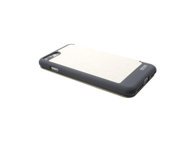 Чехол Mercury Goospery WOW Bumper View для Apple iPhone 7 plus (белый, винилискожа)