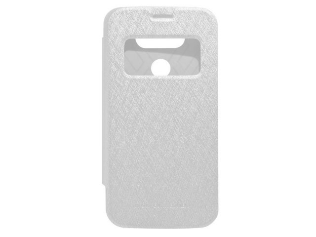 Чехол Mercury Goospery WOW Bumper View для LG G5 (белый, винилискожа)
