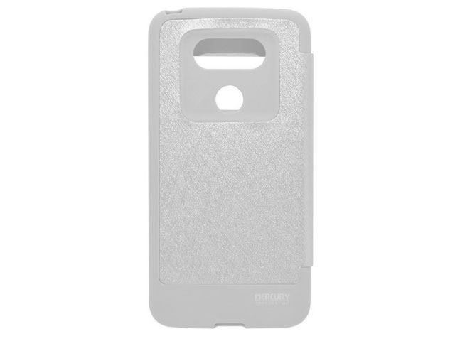 Чехол Mercury Goospery WOW Bumper View для LG G5 (белый, винилискожа)