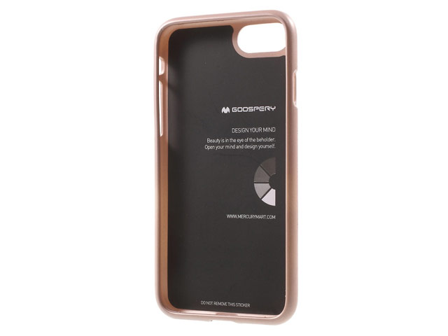 Чехол Mercury Goospery i-Jelly Case для Apple iPhone 7 (розово-золотистый, гелевый)