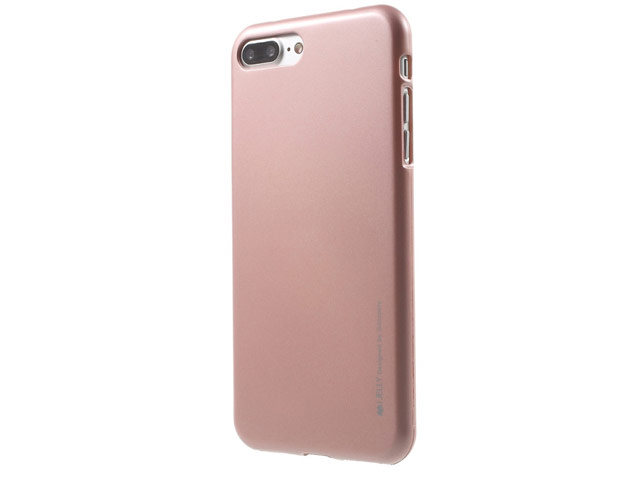 Чехол Mercury Goospery i-Jelly Case для Apple iPhone 7 plus (розово-золотистый, гелевый)