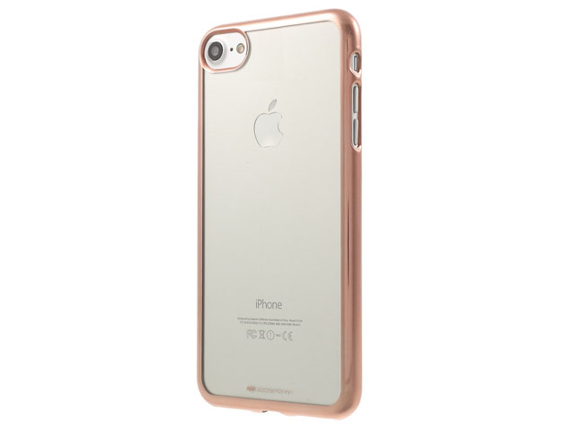 Чехол Mercury Goospery Ring2 Case для Apple iPhone 7 (розово-золотистый, гелевый)