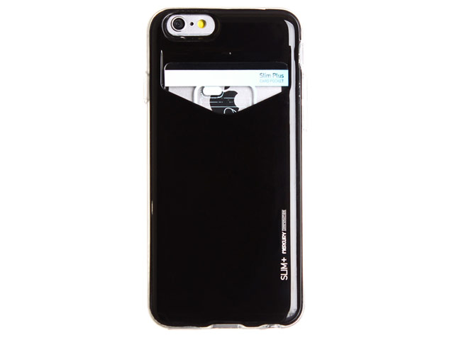 Чехол Mercury Goospery Slim Plus S для Apple iPhone 6S (черный, пластиковый)