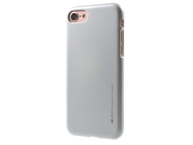 Чехол Mercury Goospery Slim Plus S для Apple iPhone 7 (серебристый, пластиковый)