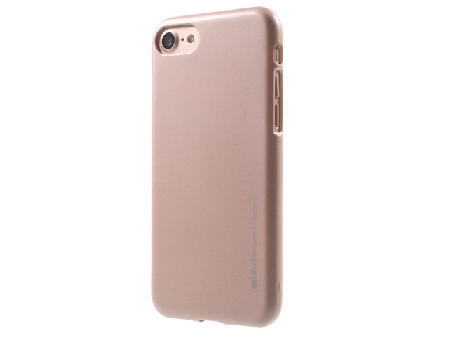 Чехол Mercury Goospery Slim Plus S для Apple iPhone 7 (розово-золотистый, пластиковый)