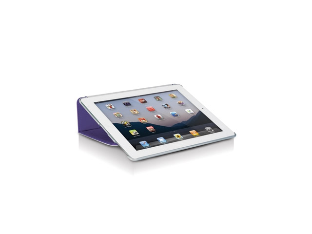 Чехол Odoyo AirCoat Folio Case для Apple iPad 2/new iPad (фиолетовый, кожанный)