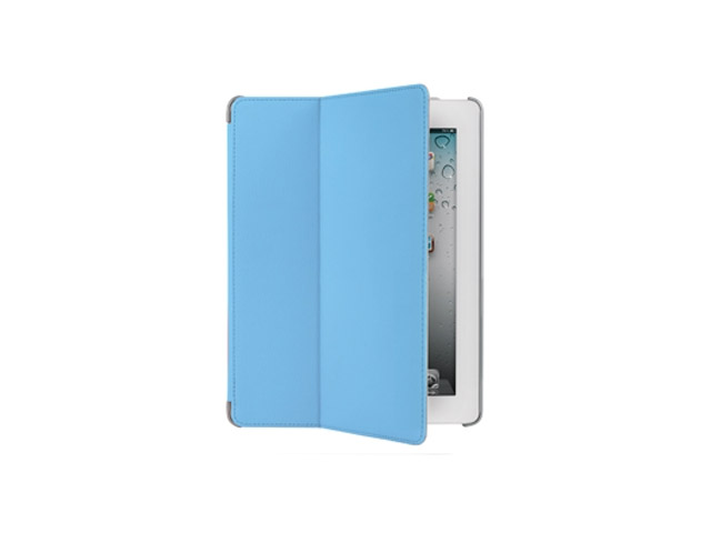 Чехол Odoyo AirCoat Folio Case для Apple iPad 2/new iPad (голубой, кожанный)