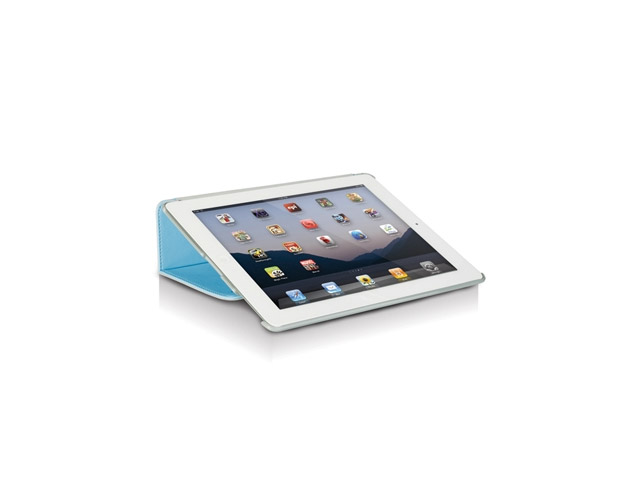 Чехол Odoyo AirCoat Folio Case для Apple iPad 2/new iPad (голубой, кожанный)