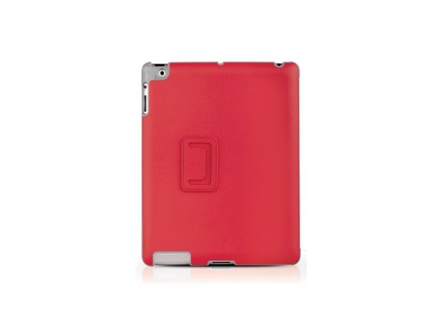 Чехол Odoyo AirCoat Folio Case для Apple iPad 2/new iPad (красный, кожанный)