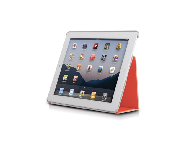 Чехол Odoyo AirCoat Folio Case для Apple iPad 2/new iPad (оранжевый, кожанный)