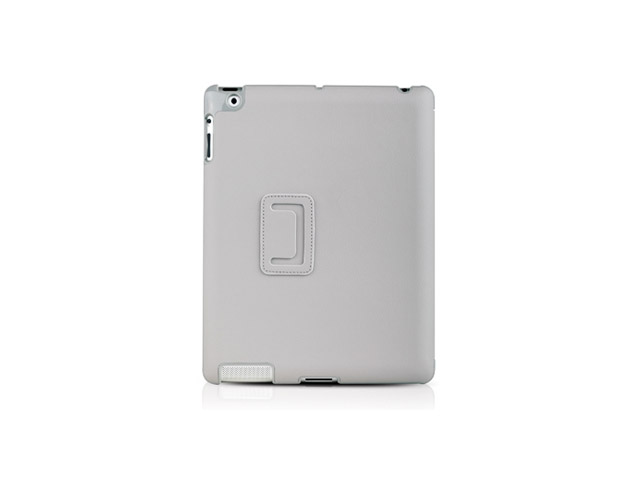 Чехол Odoyo AirCoat Folio Case для Apple iPad 2/new iPad (серый, кожанный)