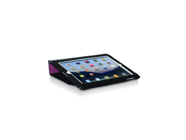 Чехол Odoyo SlimCoat Soft Folio Case для Apple iPad 2/new iPad (фиолетовый/черный, кожанный)