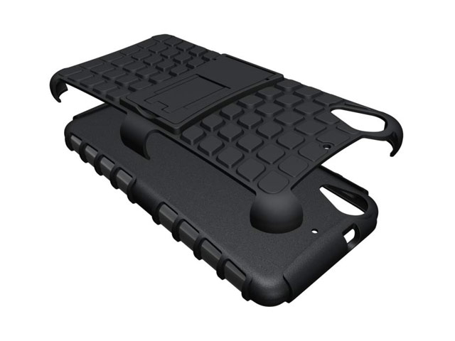 Чехол Yotrix Shockproof case для HTC Desire 728 (черный, пластиковый)