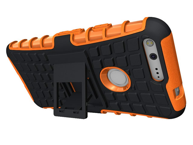 Чехол Yotrix Shockproof case для Google Pixel (оранжевый, пластиковый)