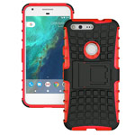 Чехол Yotrix Shockproof case для Google Pixel (красный, пластиковый)