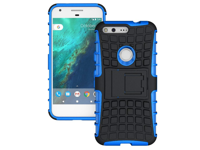 Чехол Yotrix Shockproof case для Google Pixel (синий, пластиковый)
