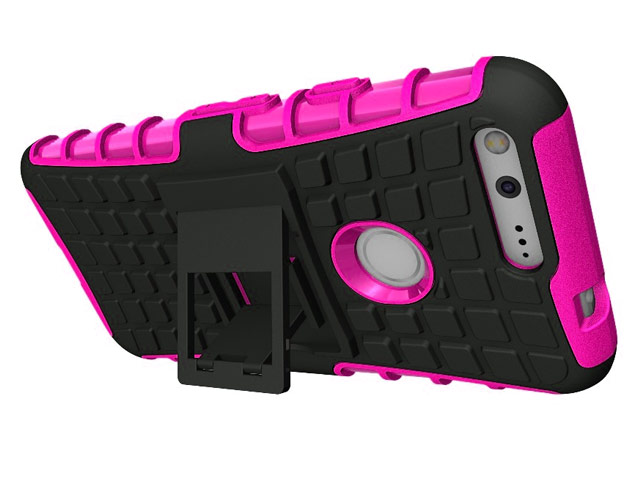 Чехол Yotrix Shockproof case для Google Pixel (розовый, пластиковый)