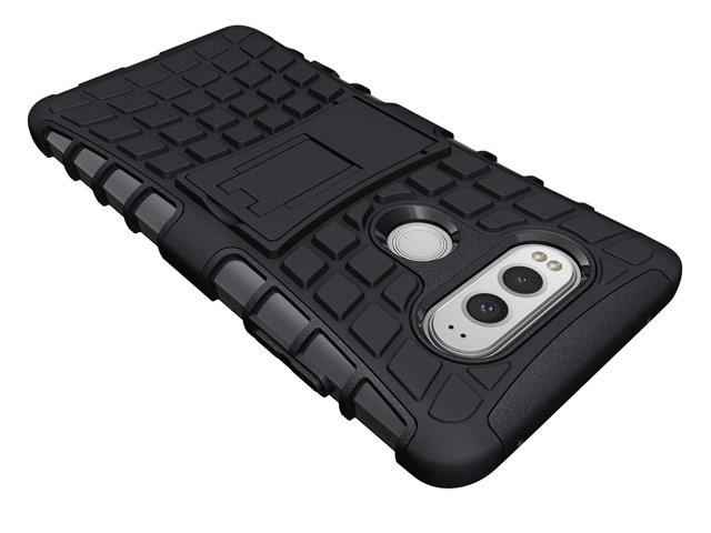 Чехол Yotrix Shockproof case для LG V20 (черный, пластиковый)