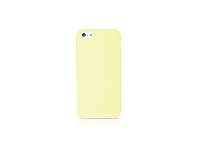 Чехол Odoyo Slim Edge Pastel Case для Apple iPhone 5 (кремовый, гелевый)