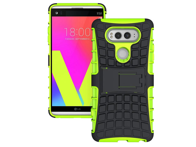 Чехол Yotrix Shockproof case для LG V20 (зеленый, пластиковый)