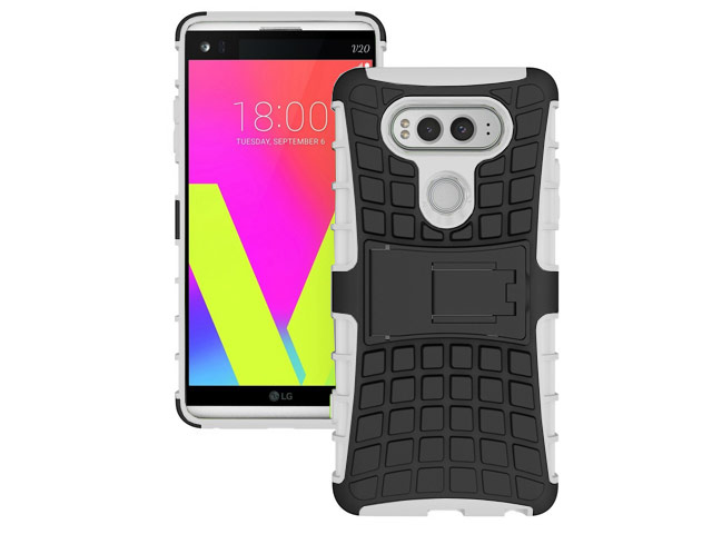 Чехол Yotrix Shockproof case для LG V20 (белый, пластиковый)