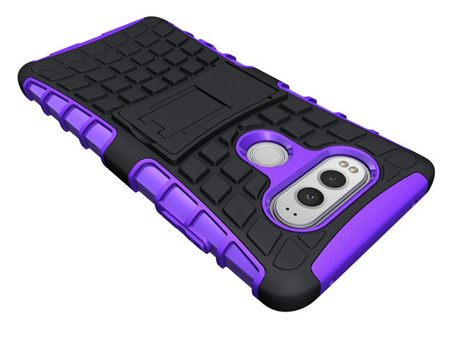 Чехол Yotrix Shockproof case для LG V20 (фиолетовый, пластиковый)