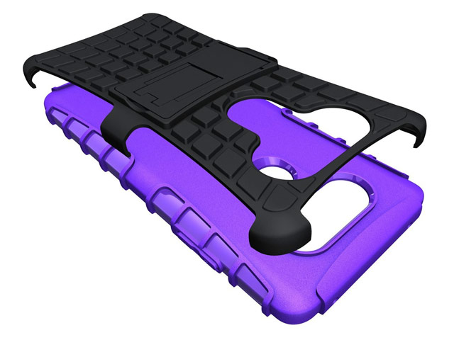 Чехол Yotrix Shockproof case для LG V20 (фиолетовый, пластиковый)