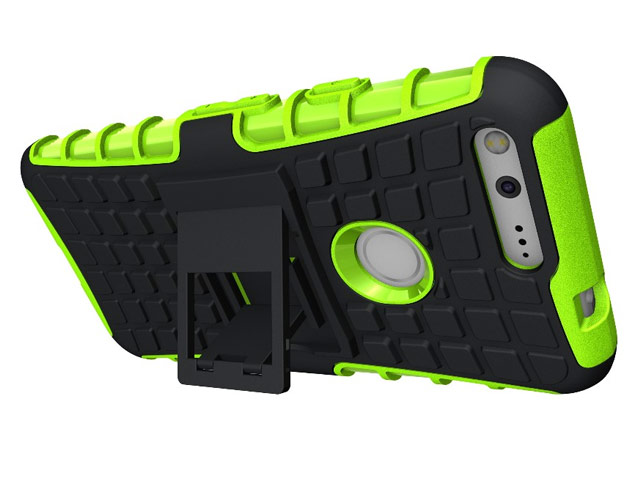 Чехол Yotrix Shockproof case для Google Pixel XL (зеленый, пластиковый)
