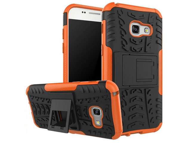 Чехол Yotrix Shockproof case для Samsung Galaxy A5 2017 (оранжевый, пластиковый)