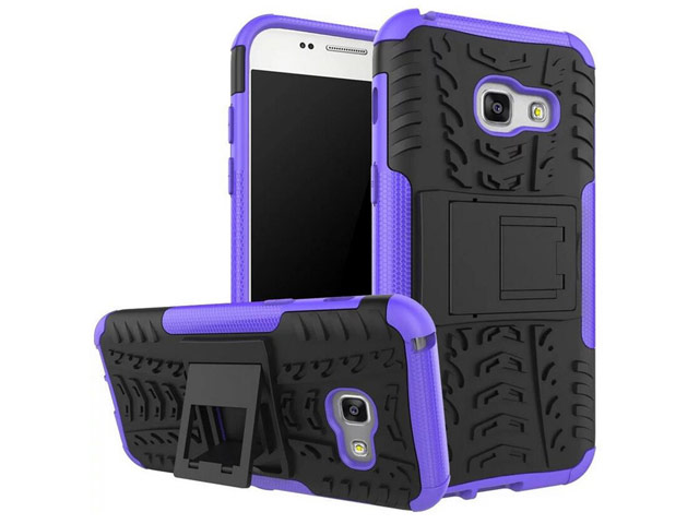 Чехол Yotrix Shockproof case для Samsung Galaxy A5 2017 (фиолетовый, пластиковый)