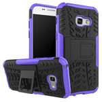 Чехол Yotrix Shockproof case для Samsung Galaxy A3 2017 (фиолетовый, пластиковый)