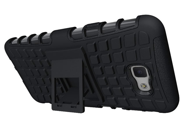 Чехол Yotrix Shockproof case для Samsung Galaxy J5 Prime (черный, пластиковый)