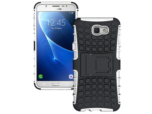 Чехол Yotrix Shockproof case для Samsung Galaxy J5 Prime (белый, пластиковый)