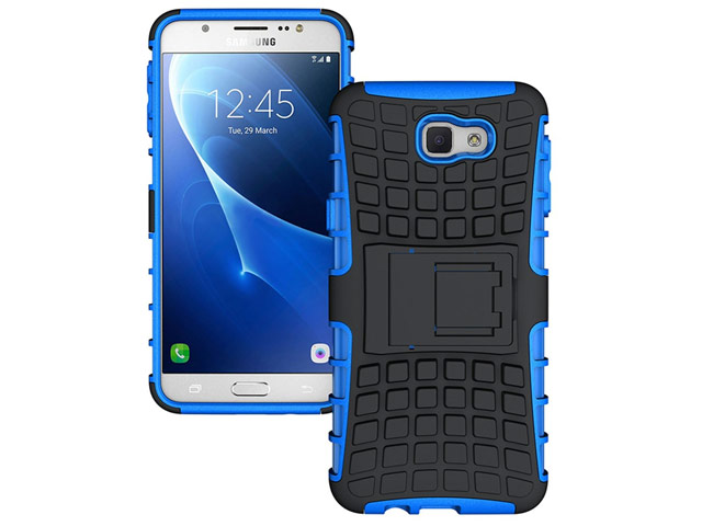 Чехол Yotrix Shockproof case для Samsung Galaxy J5 Prime (синий, пластиковый)