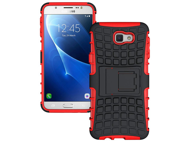 Чехол Yotrix Shockproof case для Samsung Galaxy J5 Prime (красный, пластиковый)