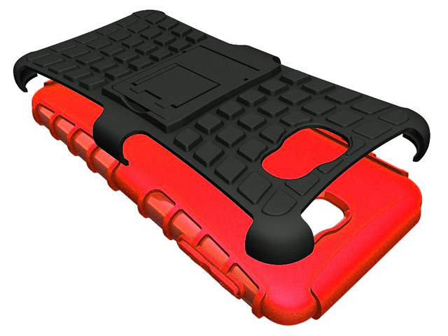 Чехол Yotrix Shockproof case для Samsung Galaxy J5 Prime (красный, пластиковый)