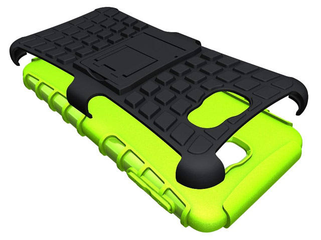 Чехол Yotrix Shockproof case для Samsung Galaxy J7 Prime (зеленый, пластиковый)