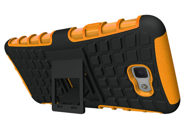 Чехол Yotrix Shockproof case для Samsung Galaxy J7 Prime (оранжевый, пластиковый)