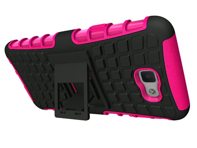 Чехол Yotrix Shockproof case для Samsung Galaxy J7 Prime (розовый, пластиковый)