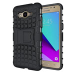 Чехол Yotrix Shockproof case для Samsung Galaxy J2 Prime (черный, пластиковый)