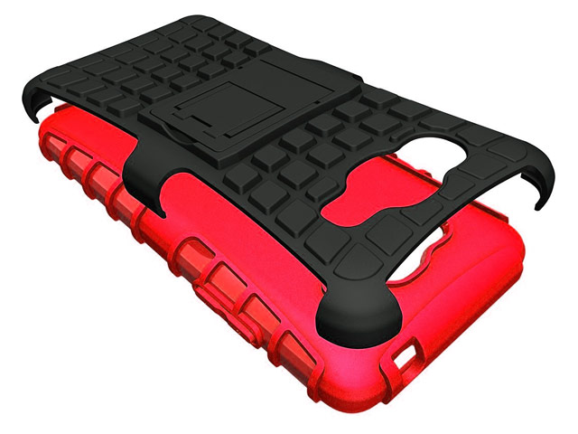 Чехол Yotrix Shockproof case для Samsung Galaxy J2 Prime (красный, пластиковый)